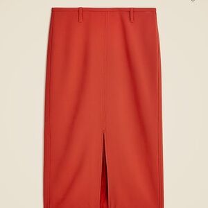 J. Crew Vibrant Red Pencil Skirt